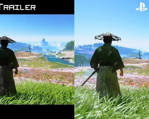 Новое сравнение трейлера ПК-версии Ghost of Tsushima с версией для PS5