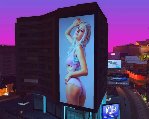 Grand Theft Auto: San Andreas "Плакат с Eva Elfie"