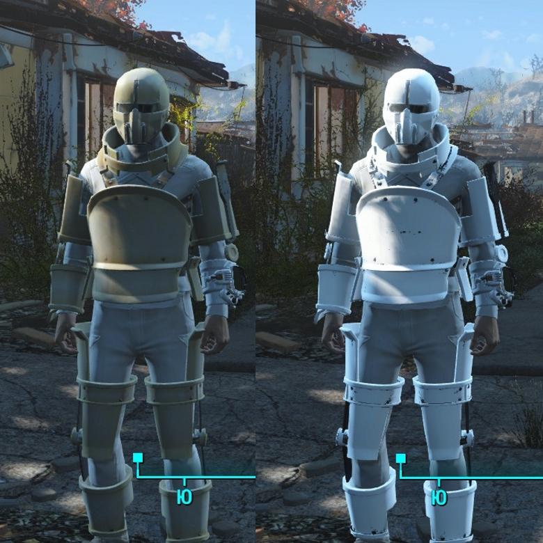 Fallout 4 "Более белая броня синтов" .