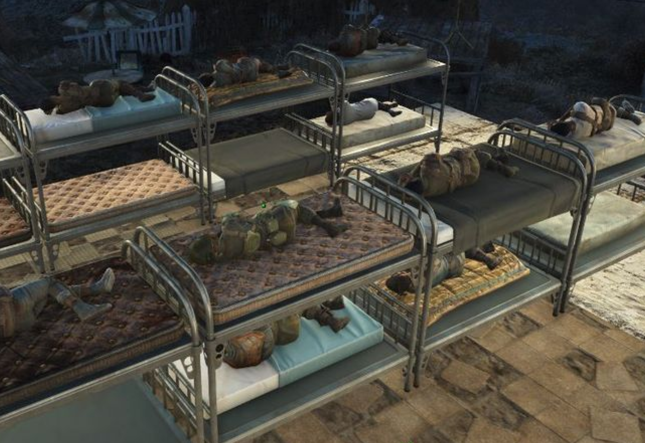 Fallout 4 hzs easy homebuilder and working double beds фото 112