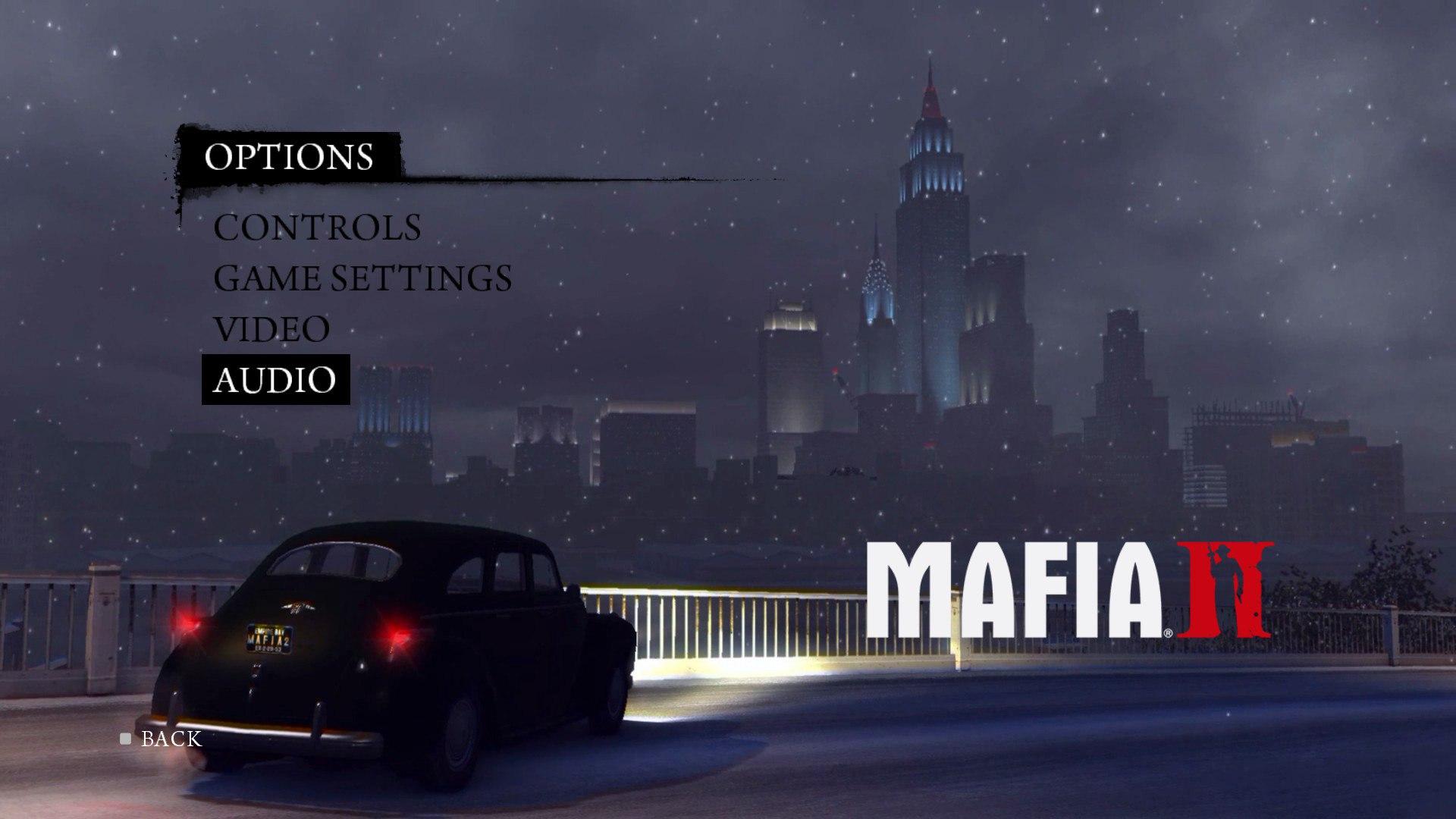 Видео главное меню. Mafia 2 главное меню. Меню игры мафия 2. Мафия игра меню. Игровое меню мафия 2.