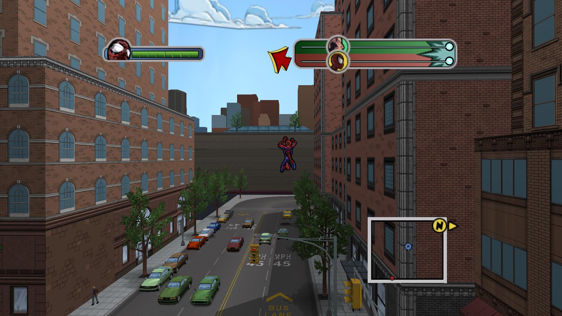 Ultimate games ru. Ultimate Spider-man карта игры. Ultimate Spider man Hack. Парк Вашингтон сквер человек паук на карте.
