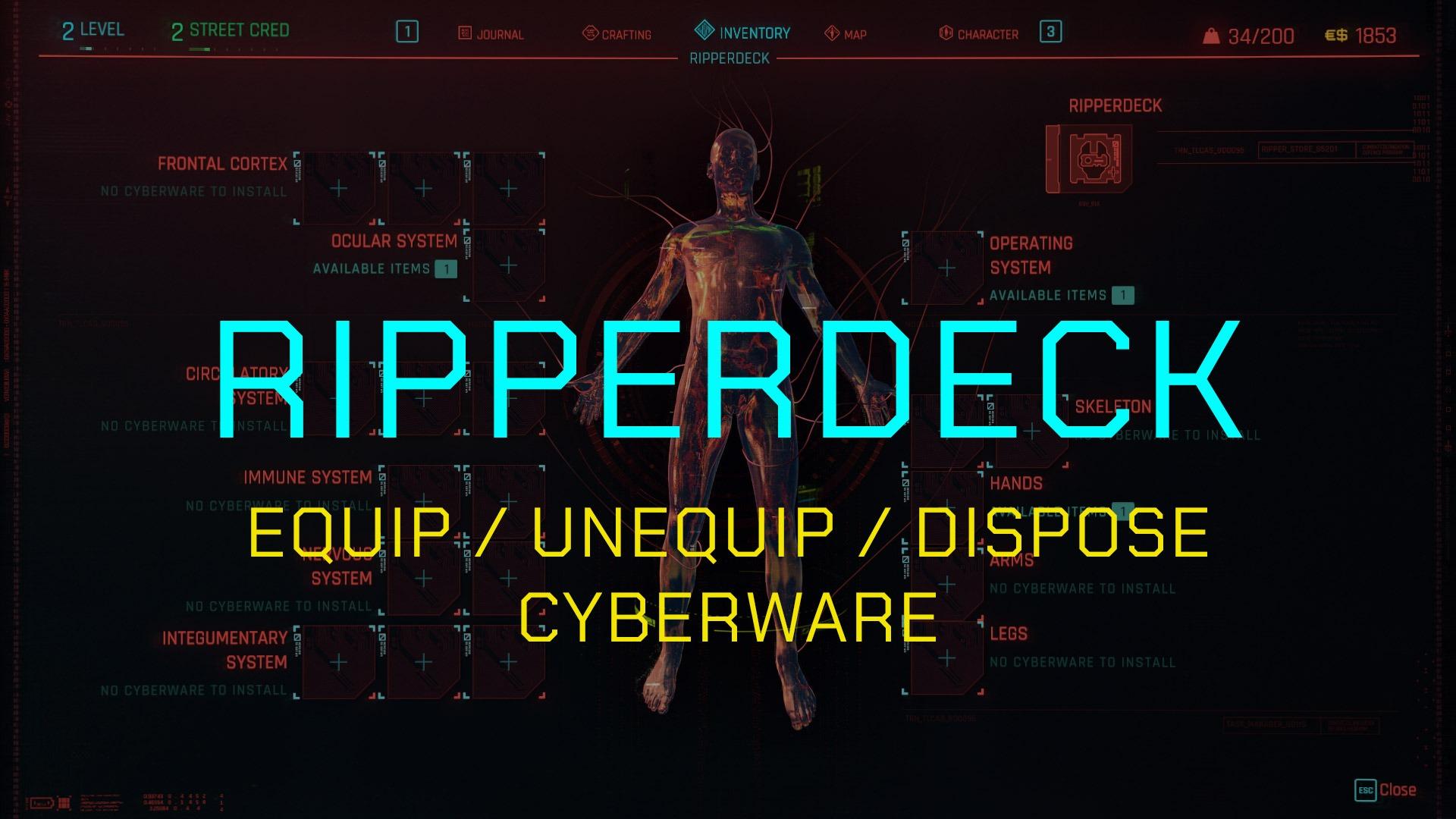 Ripperdeck Cyberpunk. Ripperdeck. Cyber engine tweaks 2.12