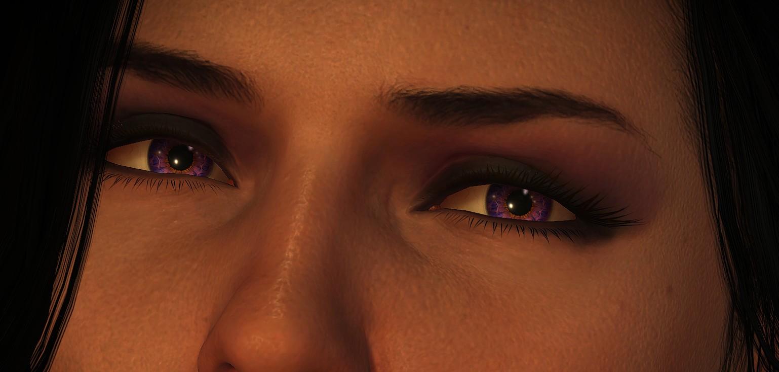 Благородный глаз 3. Глаза Йеннифэр. Йеннифер фиолетовые глаза. Йеннифер Ведьмак глаза. Йеннифер Ведьмак 3 глаза.