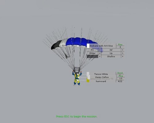 B.A.S.E. Jumping "JVX canopy pack"