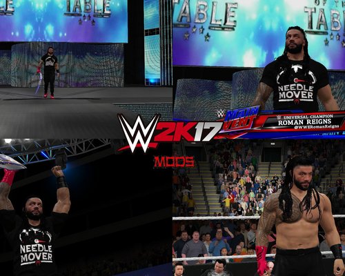 WWE 2K17 "Roman Reigns Needle Mover Наряд (Лицевая анимация) WWE 2K19 Порт Мод