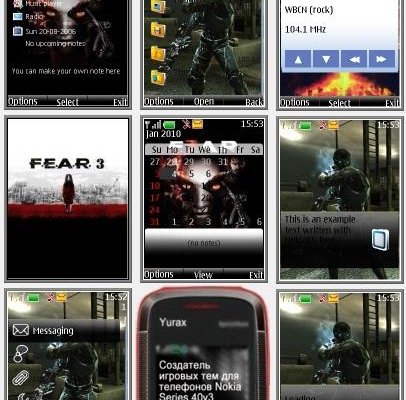 F.E.A.R. 3 "Theme for Nokia s40 240x320" by Yurax