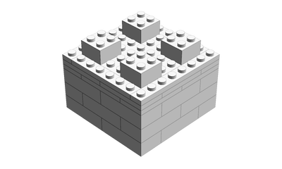 LEGO Worlds "Block 4x2x2 White"