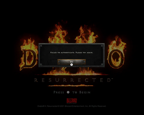 В Diablo 2 Resurrected нельзя играть в автономном режиме, если не зайдете в сеть хотя бы раз в 30 дней