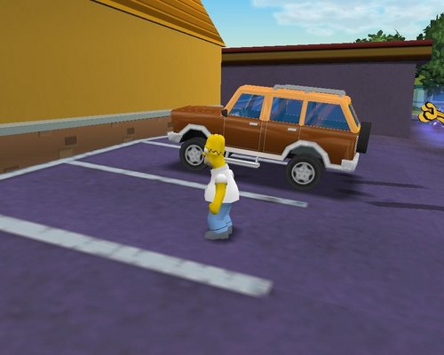 The Simpsons Hit & Run "Canyonero road rage"