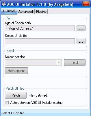 Age of Conan "Утилита AOC UI Installer 3.1.0"