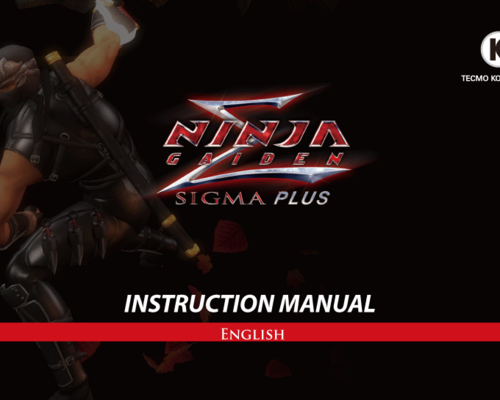 Ninja Gaiden Sigma "Instruction manual"