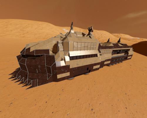 Space Engineers "Пустынный поезд"