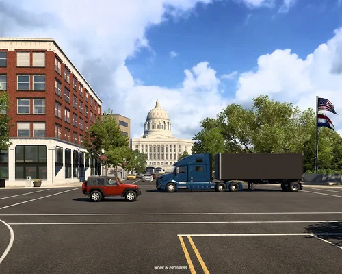 Новые скриншоты из будущего DLC Миссури для American Truck Simulator - Джефферсон Сити