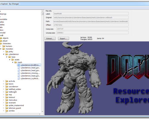 Doom 4 "DooM Resources Explorer 0.4"