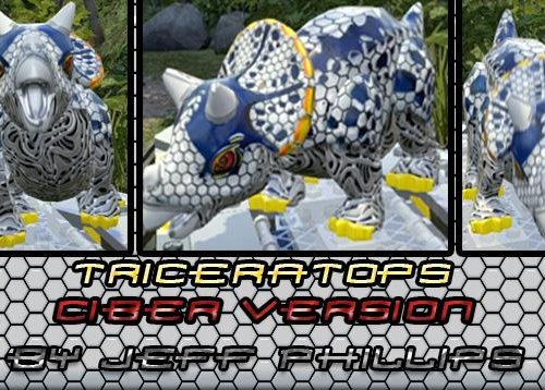LEGO Jurassic World "Ciber Triceratops by Jeff Phillips"