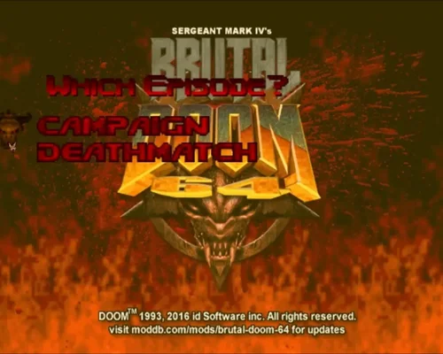 Doom 64 "Масштабный мод Brutal Doom 64"