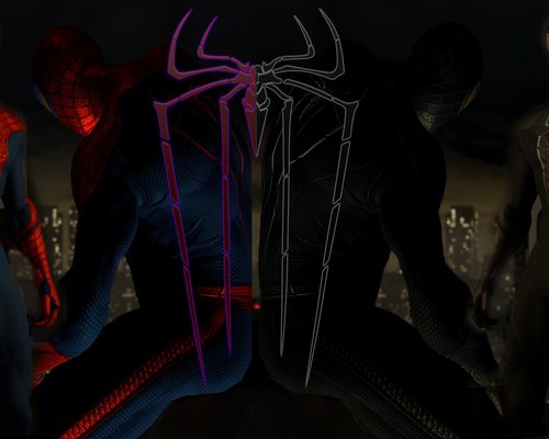 Amazing Spider-Man 2 " 2 костюма 2012 на паука 2014 [Yoshimura]"