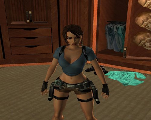 Tomb Raider Legend "Скин с голубой блузкой Без вставки "
