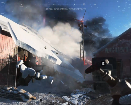 В Battlefield V взрывы могут привести к соскальзыванию снега с ближайших крыш