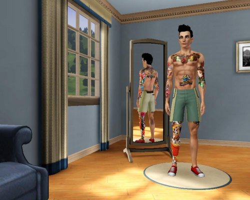 The Sims 3 "Тату цветное на все тело"