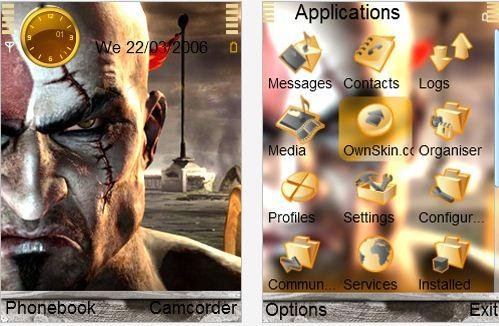 God of War 3 "Kratos Theme Nokia 240x320"