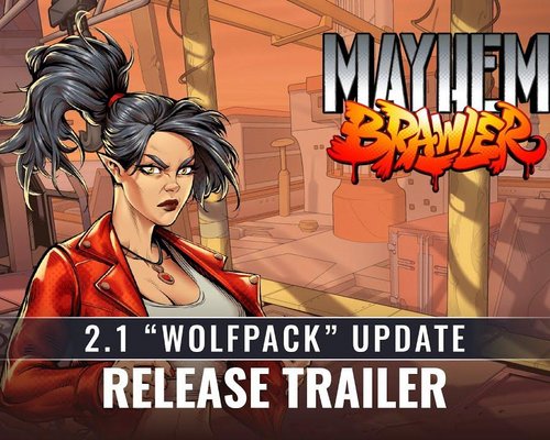 Для Mayhem Brawler вышло обновление "2.1 Wolfpack", добавляющее нового персонажа и игровые режимы