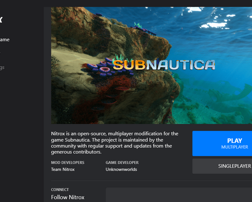 Subnautica "Nitrox - Multiplayer Mod (Alpha 1.6.0.0)"
