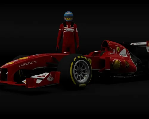 Assetto Corsa "Ливрея Scuderia Ferrari F14T 2014 Alonso для Lotus Exos T125 Step1"