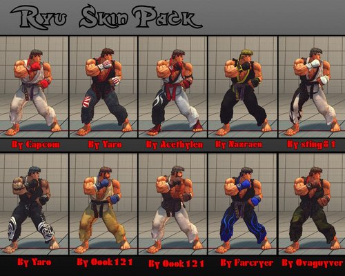 Street Fighter 4 "Ryu Skin Pack"