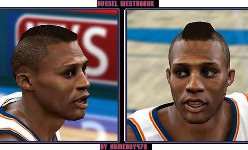 NBA 2K10 "Russel Westbrook Cyber Face"