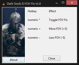 Dark Souls 2 "FOV Fix - Фикс позволяющий изменять угол обзора (поле зрения)"