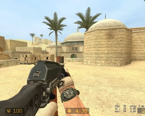 Counter Strike: Source "АК-74М с обвесами и бакелитовым магазином от РПК"