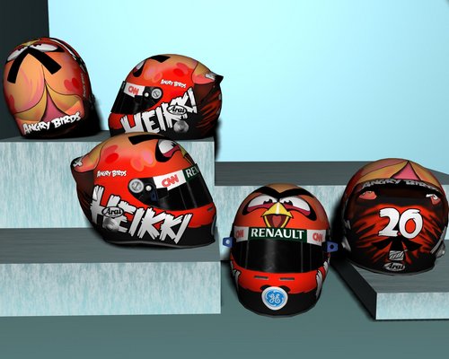 F1 2011 "Heikki Kovalainen 2012 Angry Birds Helmet [HD] "