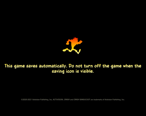 Crash Bandicoot 4: It's About Time "Ускорее запуска игры - скип интро"