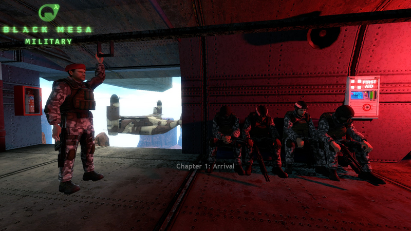 Black Mesa: Military intro scene improved