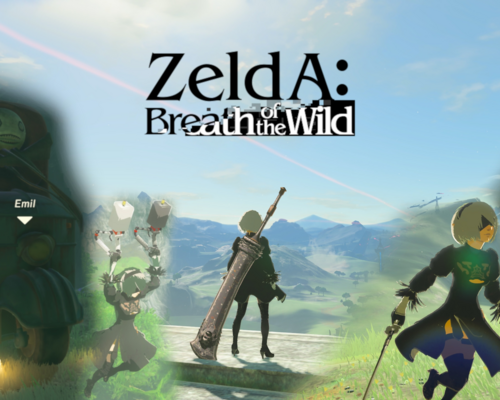 The Legend of Zelda: Breath of the Wild "2B из Nier: Automata"