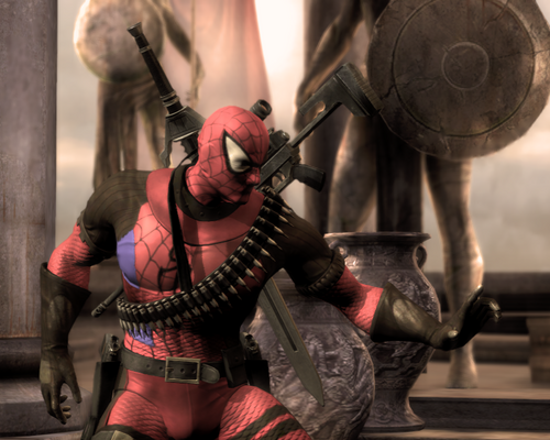 Injustice: Gods Among Us "Spider-Pool and Red Lantern"