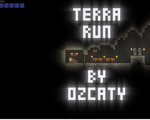 Terraria "Паркур карта Terra Run (v1.4)"