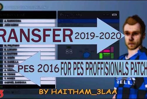 PES 2016 "OF #29/01/2020 for PES Professional 5.5"