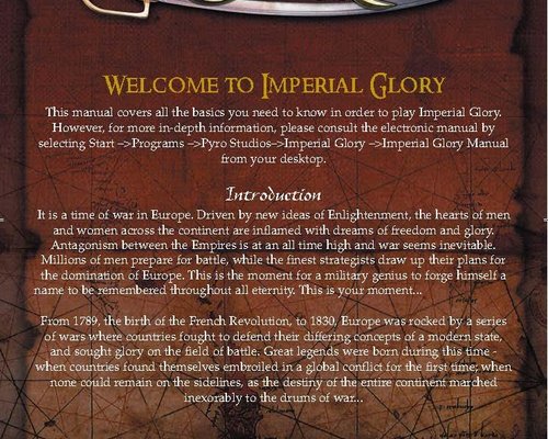 Imperial Glory "Manual (Руководство пользователя)"