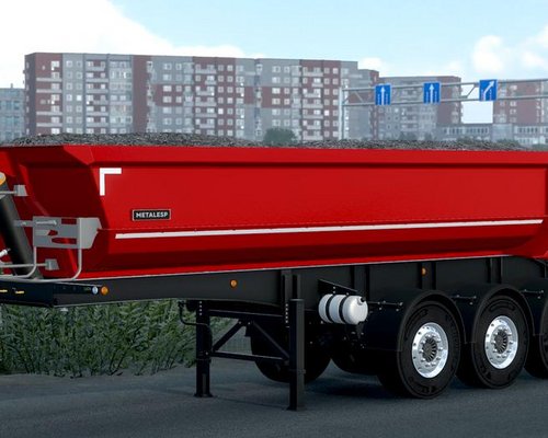 Euro Truck Simulator 2 "Прицеп-самосвал Metalesp в собственность (1.43.х)"