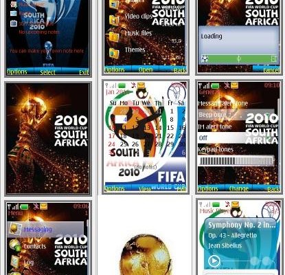 2010 FIFA World Cup: South Africa "Тема для телефонов Nokia s40 240x320"