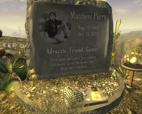 Fallout: New Vegas "Для Мэтти - дань уважения Мэттью Перри"