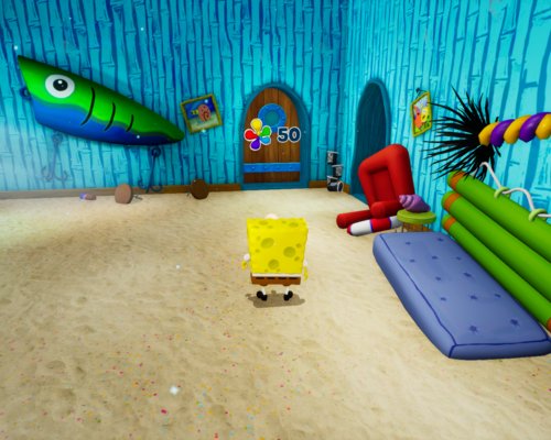 SpongeBob "Удаление черных полос и изменение FOV"