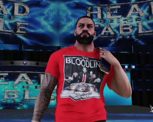WWE 2K18 "Roman Reigns Bloodline attire red '21 mod"